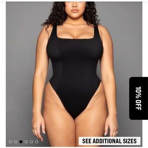 TA3 hi cut squarey corset back shaping suit